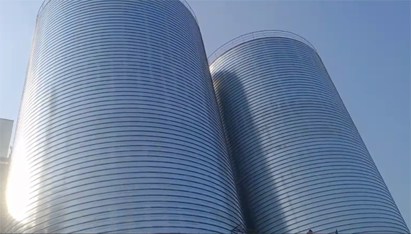 城阳2座混凝土高架卷板仓